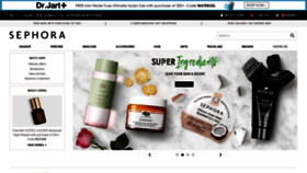 What Sephora.sa website looked like in 2018 (5 years ago)