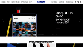 What Samsung.fr website looked like in 2018 (5 years ago)