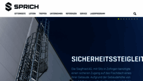 What Sprich.ch website looked like in 2018 (5 years ago)