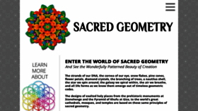 What Sacred-geometry.com website looked like in 2018 (5 years ago)