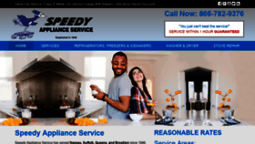 What Speedyapplianceservice.com website looked like in 2018 (5 years ago)