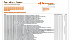What Saranagati-library.net website looked like in 2018 (5 years ago)