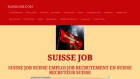 What Suissejob.com website looked like in 2018 (5 years ago)