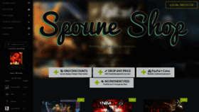 What Spoune.com website looked like in 2018 (5 years ago)