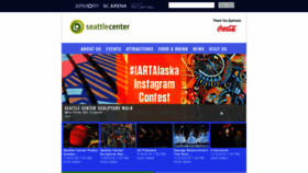 What Seattlecenter.com website looked like in 2018 (5 years ago)