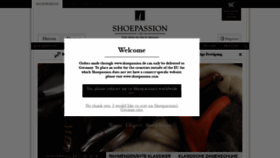 What Shoepassion.de website looked like in 2018 (5 years ago)