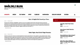 What Saglikliblog.com website looked like in 2018 (5 years ago)