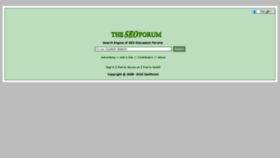 What Seoforum.info website looked like in 2018 (5 years ago)