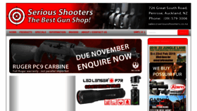What Seriousshooters.co.nz website looked like in 2018 (5 years ago)