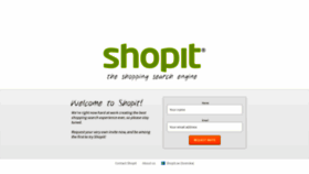What Shopit.com website looked like in 2018 (5 years ago)