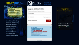 What Smsprima.com website looked like in 2018 (5 years ago)