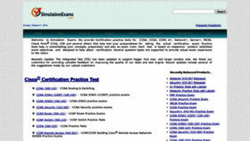 What Simulationexams.com website looked like in 2018 (5 years ago)