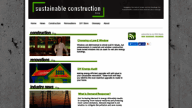 What Sustainableconstructionblog.com website looked like in 2018 (5 years ago)