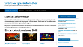 What Svenska-spelautomater.se website looked like in 2018 (5 years ago)