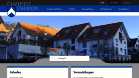 What Stallikon.ch website looked like in 2018 (5 years ago)