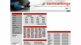 What Swimrankings.net website looked like in 2018 (5 years ago)
