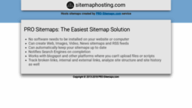 What Sitemaphosting.com website looked like in 2018 (5 years ago)
