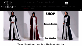 What Styleandmodesty.com website looked like in 2018 (5 years ago)