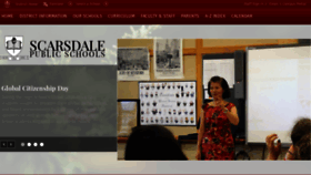 What Scarsdaleschools.org website looked like in 2018 (5 years ago)