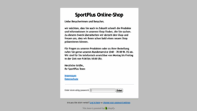 What Sportplus.de website looked like in 2018 (5 years ago)