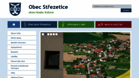 What Strezetice.cz website looked like in 2018 (5 years ago)