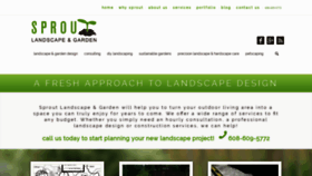 What Sproutlandscapellc.com website looked like in 2018 (5 years ago)