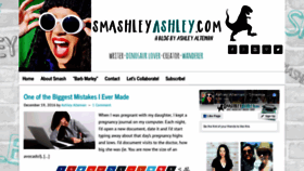 What Smashleyashley.com website looked like in 2018 (5 years ago)