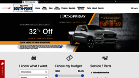What Southpointdodge.com website looked like in 2018 (5 years ago)