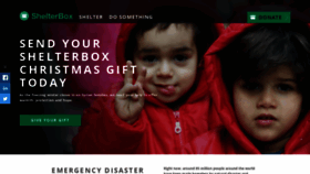 What Shelterbox.org website looked like in 2018 (5 years ago)