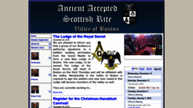 What Scottishriteboston.org website looked like in 2018 (5 years ago)