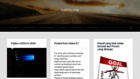 What Satrio.id website looked like in 2018 (5 years ago)