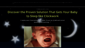 What Sleep-for-baby.com website looked like in 2018 (5 years ago)