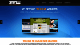 What Starlinewebsolutions.com website looked like in 2018 (5 years ago)