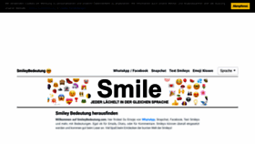 What Smileybedeutung.com website looked like in 2018 (5 years ago)