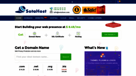 What Sotahost.com website looked like in 2018 (5 years ago)