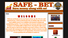 What Safe-bet.org website looked like in 2018 (5 years ago)