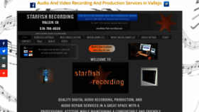 What Starfishrecording.com website looked like in 2018 (5 years ago)
