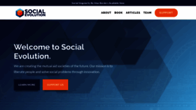 What Social-evolution.com website looked like in 2018 (5 years ago)