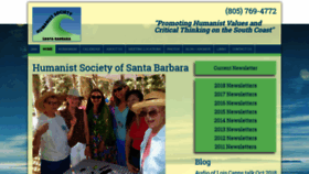 What Santabarbarahumanists.org website looked like in 2018 (5 years ago)