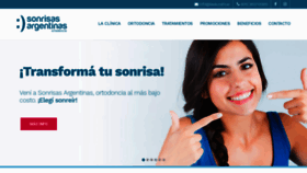 What Sonrisasargentinas.com.ar website looked like in 2018 (5 years ago)