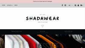 What Shadawear.com website looked like in 2018 (5 years ago)