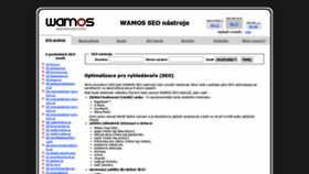 What Seo.wamos.cz website looked like in 2018 (5 years ago)
