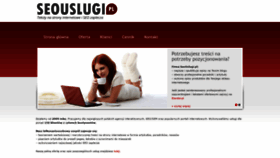 What Seouslugi.pl website looked like in 2018 (5 years ago)