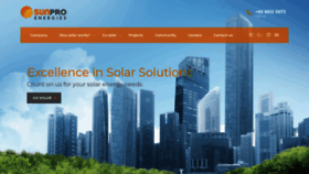 What Sunproenergies.com website looked like in 2018 (5 years ago)