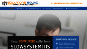 What Solutionssquad.com website looked like in 2018 (5 years ago)