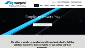 What Stgaerospace.com website looked like in 2018 (5 years ago)