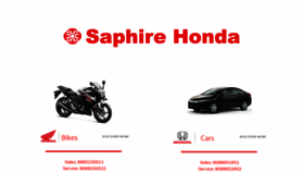 What Saphirehonda.com website looked like in 2018 (5 years ago)