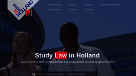 What Studyinholland.co.uk website looked like in 2018 (5 years ago)