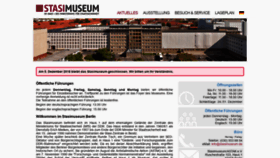 What Stasimuseum.de website looked like in 2018 (5 years ago)