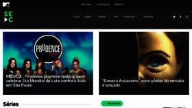 What Seriesemcena.com.br website looked like in 2018 (5 years ago)